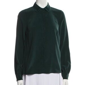 Green Sezane Blouse